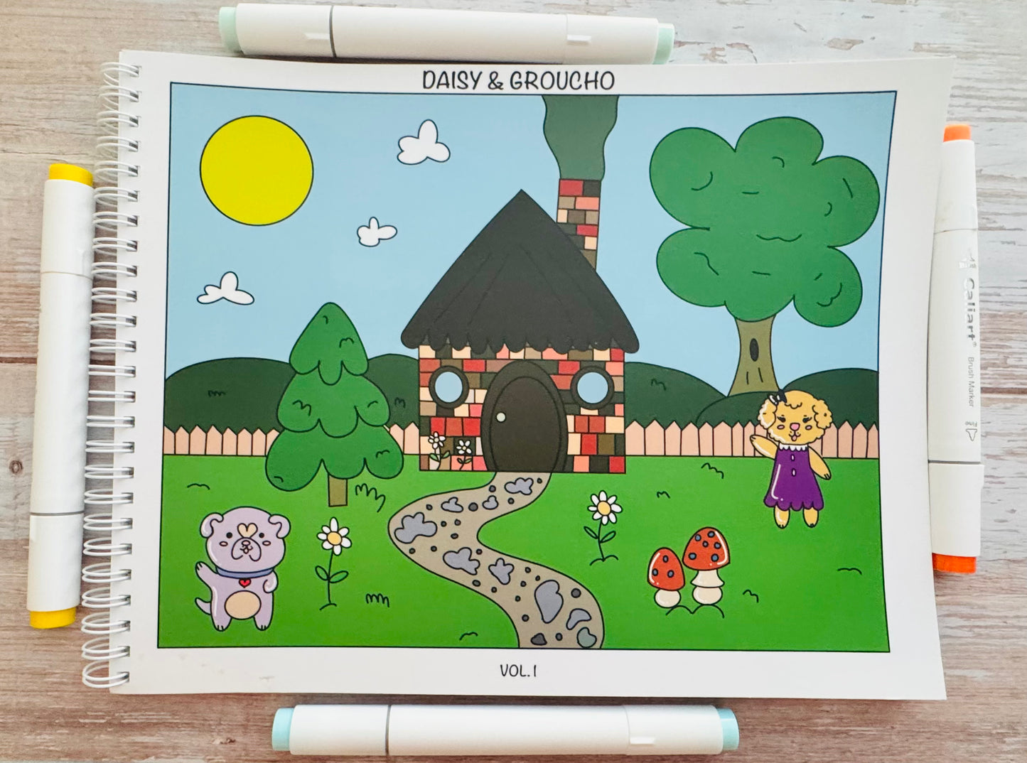 Daisy & Groucho Coloring Book Vol. 1 (Spiral)
