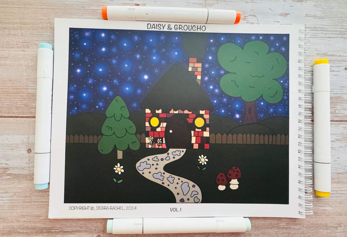 Daisy & Groucho Coloring Book Vol. 1 (Spiral)