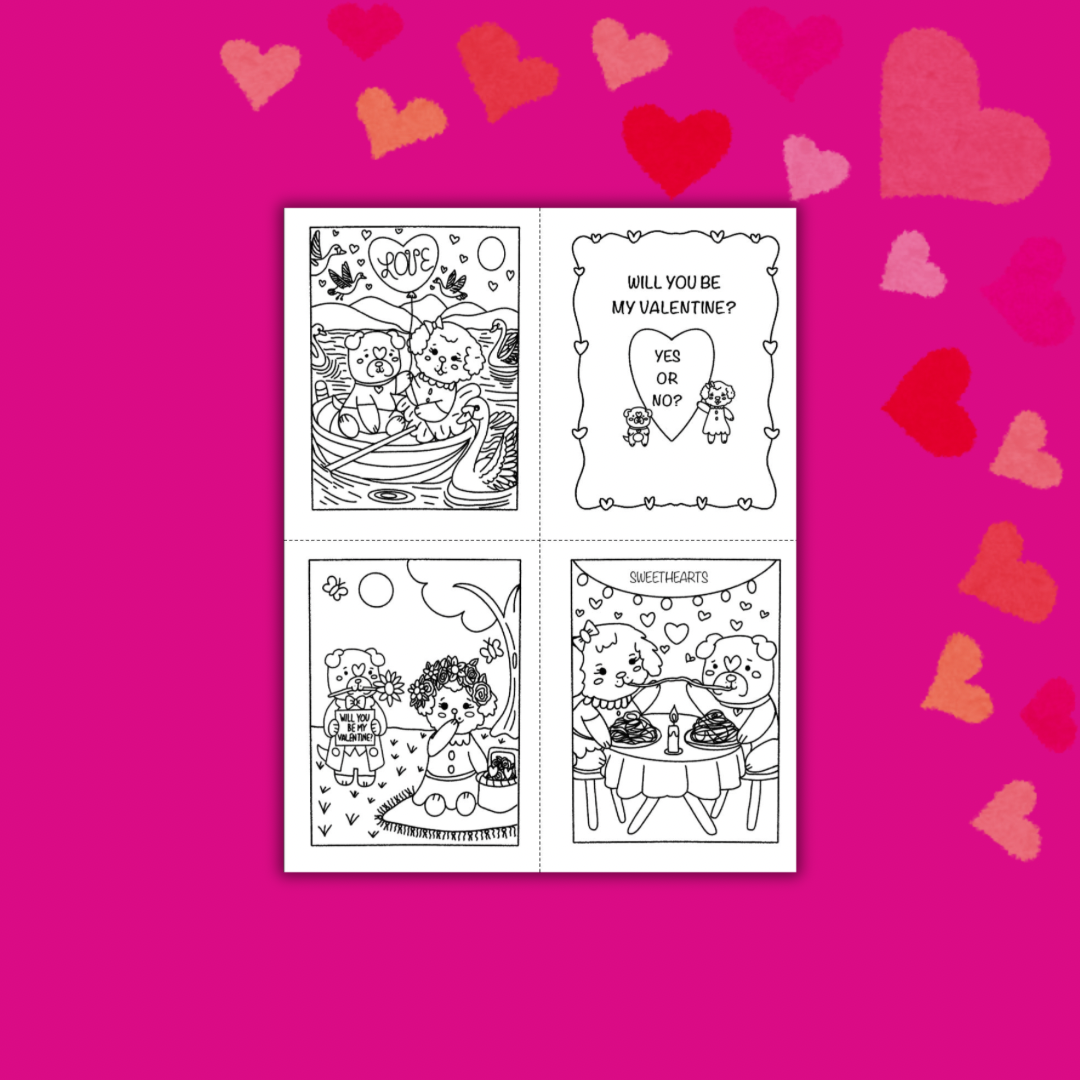 Tear - With - Care Valentine’s Day Cards ft. Daisy & Groucho 🩷